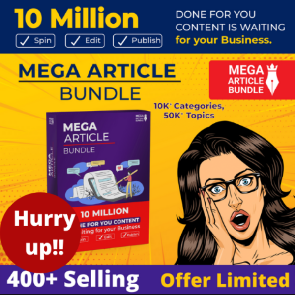 Mega 10 Million PLR Articles Bundle Package